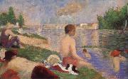 Georges Seurat Bathers oil